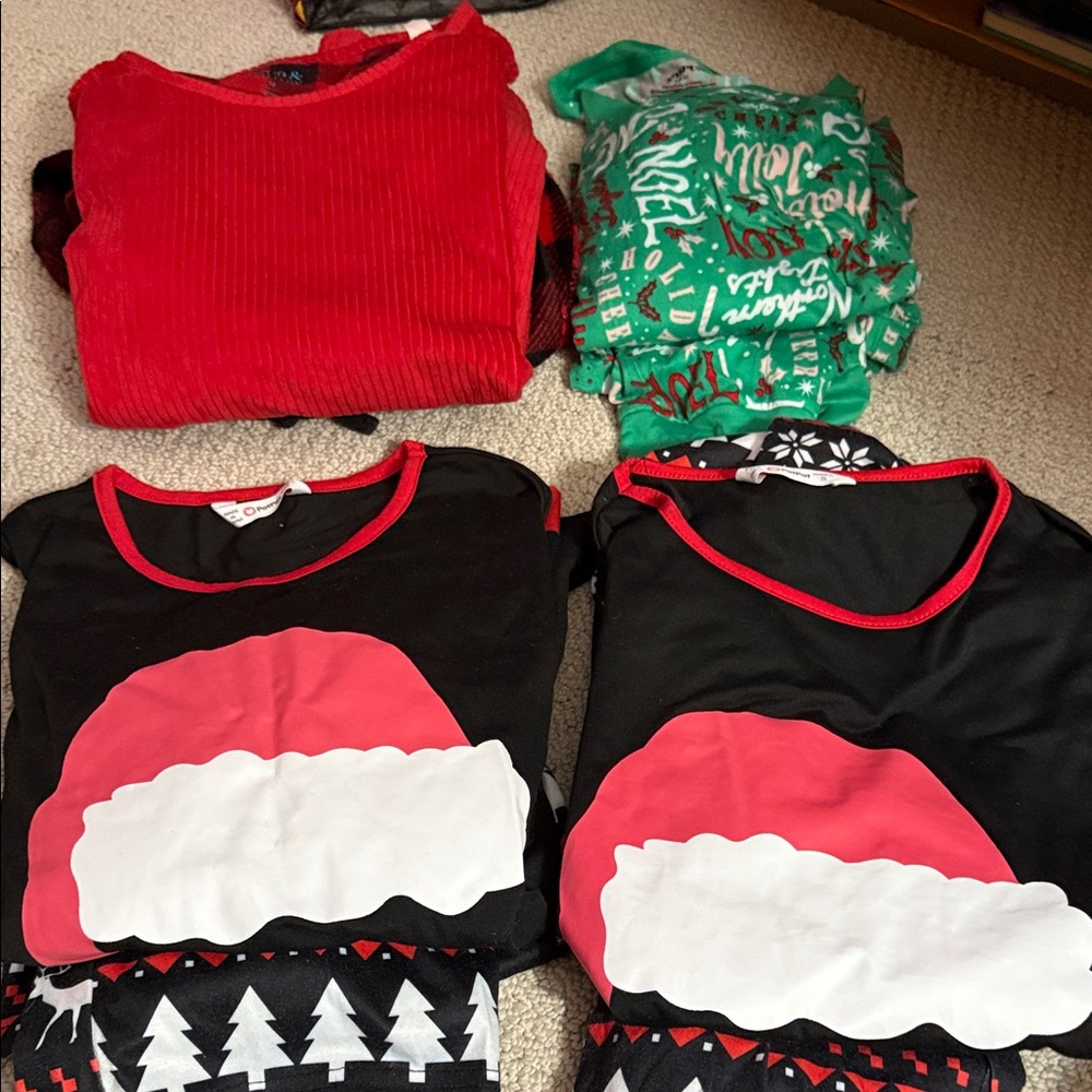 BUNDLE OF 4 SETS OF CHRISTMAS PAJAMAS- Festive holiday sets.